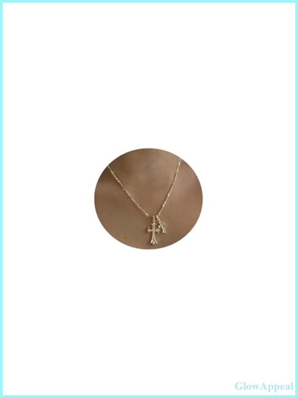 Dainty 14k Gold Plated Cross Necklace Pendant Women Simple Charm Jewelry Gift